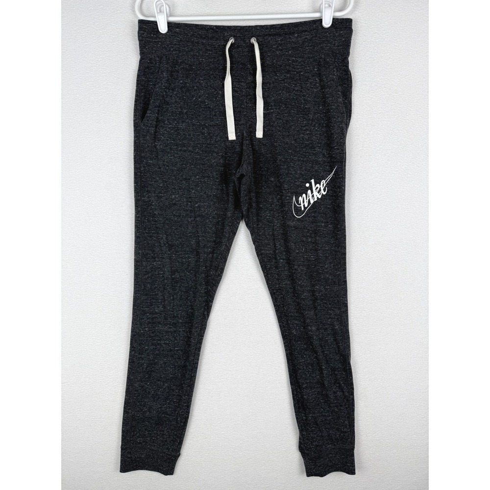 Nike Joggers Womens M Dark Gray Heather Slim Fit Vintage Sweatpants AO1928-010